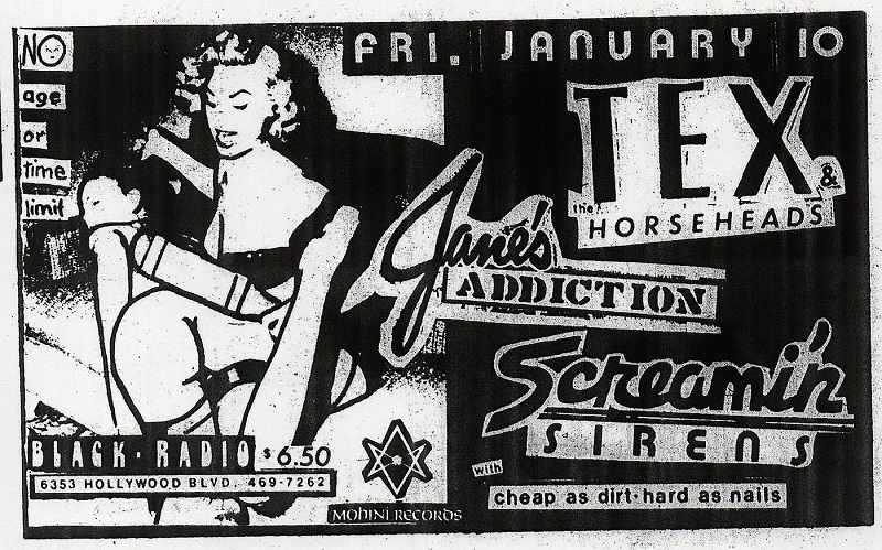 tex and the horseheads_jane's addiction_flyer