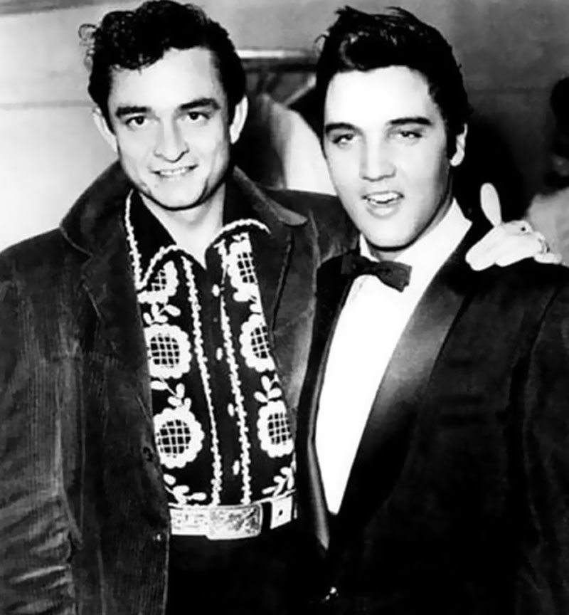 Johnny Cash & Elvis in 1956